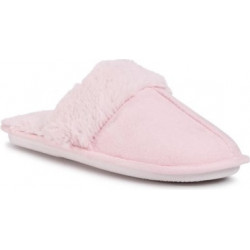 Różowe kapcie Home&relax z płaską podeszwą
