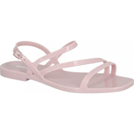 Różowe sandały Melissa w stylu casual z płaską podeszwą