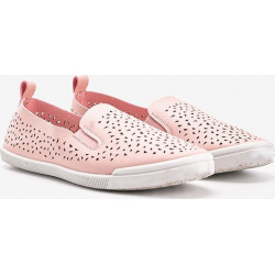 Różowe trampki Gemre.com.pl niskie z tkaniny w sportowym stylu