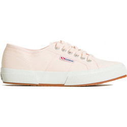 Różowe trampki Superga z tkaniny sznurowane