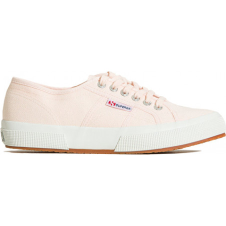 Różowe trampki Superga z tkaniny sznurowane