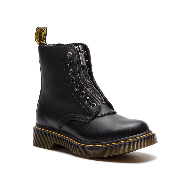 Botki Dr. Martens ze skóry w stylu casual sznurowane