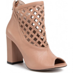 Botki eobuwie.pl na obcasie na zamek