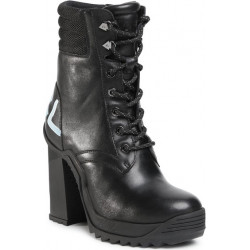 Botki eobuwie.pl na obcasie sznurowane