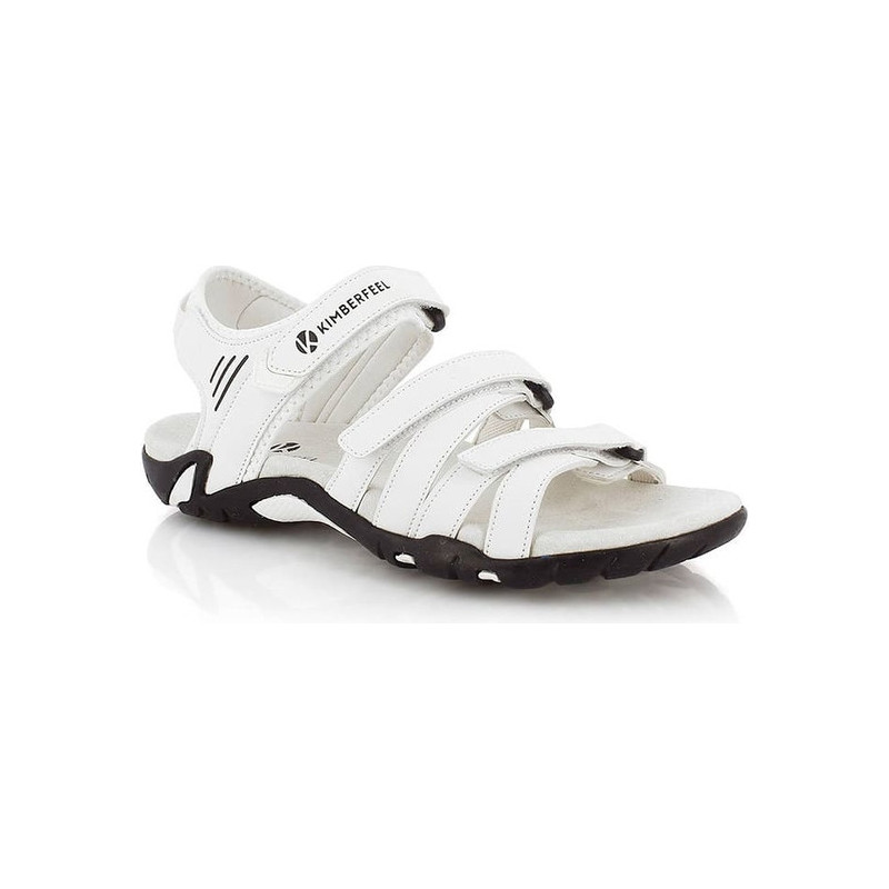 Sandały Kimberfeel z płaską podeszwą na rzepy w stylu casual