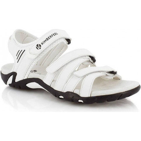 Sandały Kimberfeel z płaską podeszwą na rzepy w stylu casual