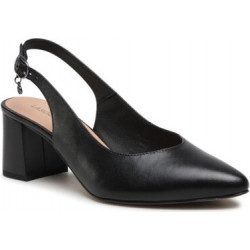Sandały Lasocki ze skóry na obcasie z klamrami