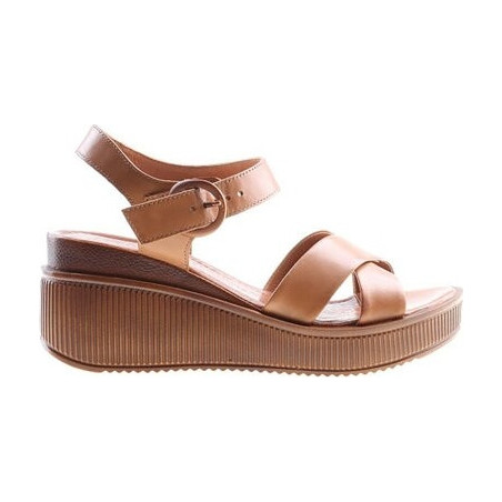 Sandały Lasocki ze skóry z klamrami