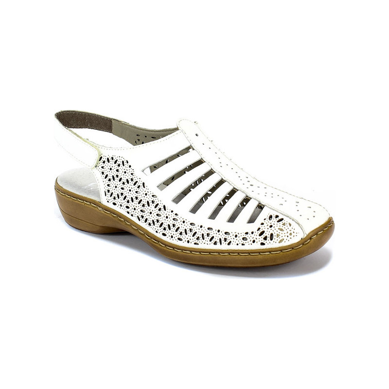 Sandały Rieker ze skóry
