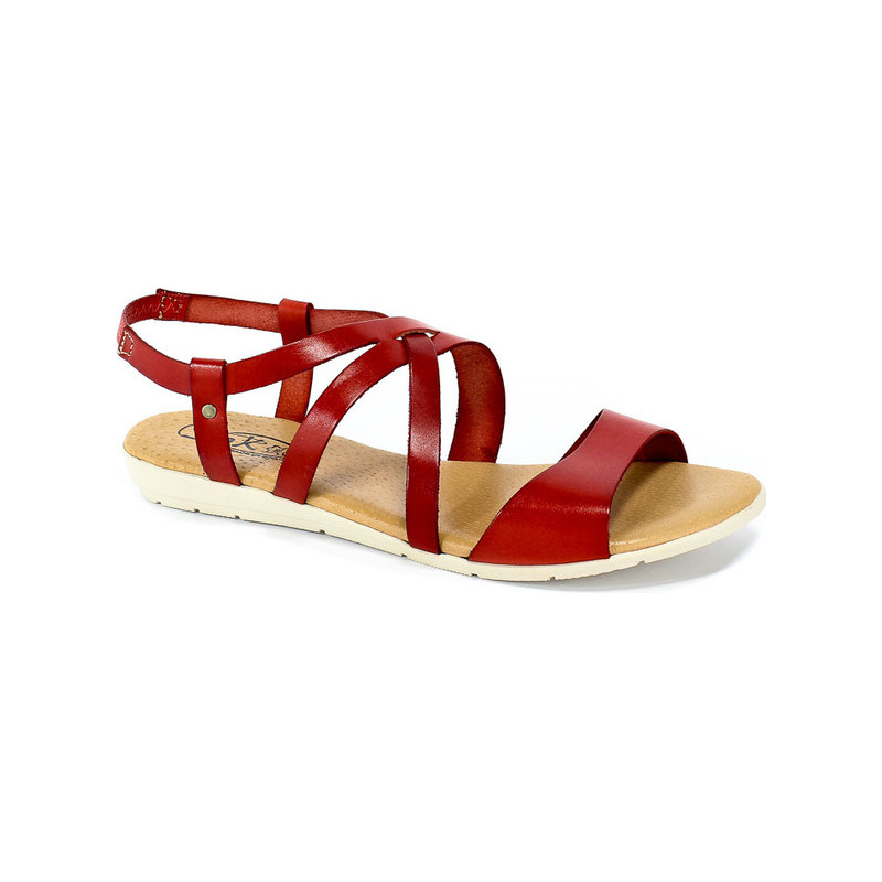 Sandały Spk Shoes z płaską podeszwą