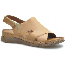 Sandały Stella ze skóry w stylu casual na niskim obcasie