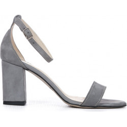 Sandały Zapato ze skóry z klamrami na wysokim obcasie