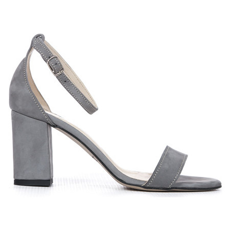 Sandały Zapato ze skóry z klamrami na wysokim obcasie