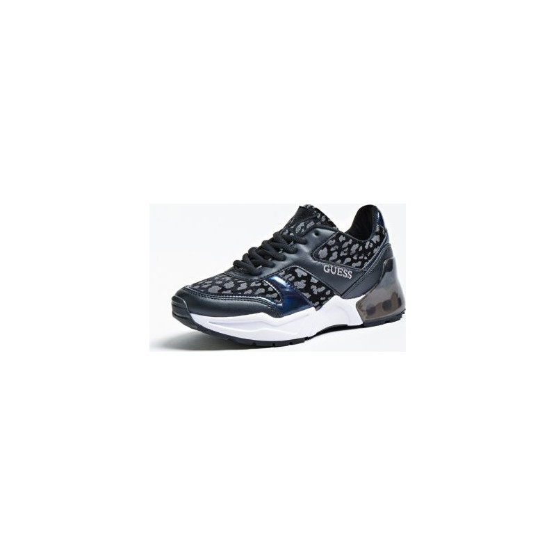 Sneakersy Guess sznurowane w stylu glamour