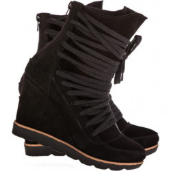 Sneakersy Lafemmeshoes na zamek na koturnie