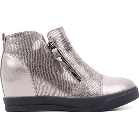 Srebrne botki Yourshoes