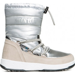 Srebrne buty dziecięce zimowe Moon Boot