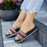 Srebrne klapki sklep-szpilka24 w stylu casual