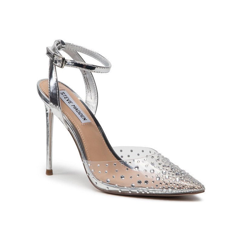 Srebrne szpilki Steve Madden