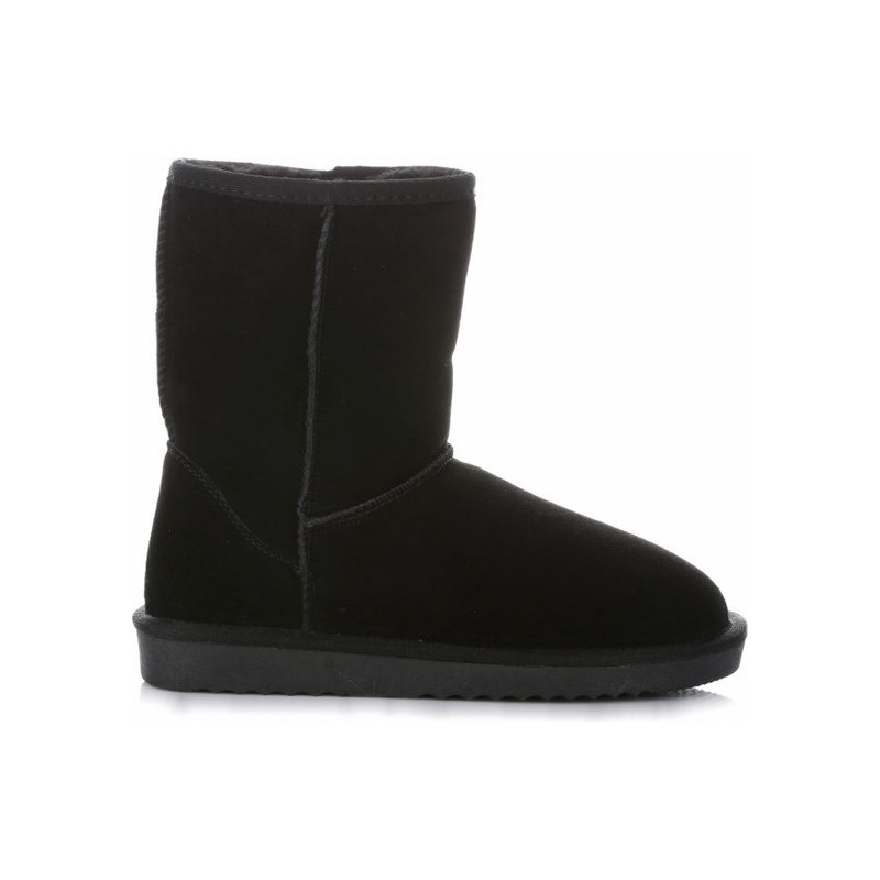 Śniegowce Crystal Shoes z płaską podeszwą z zamszu