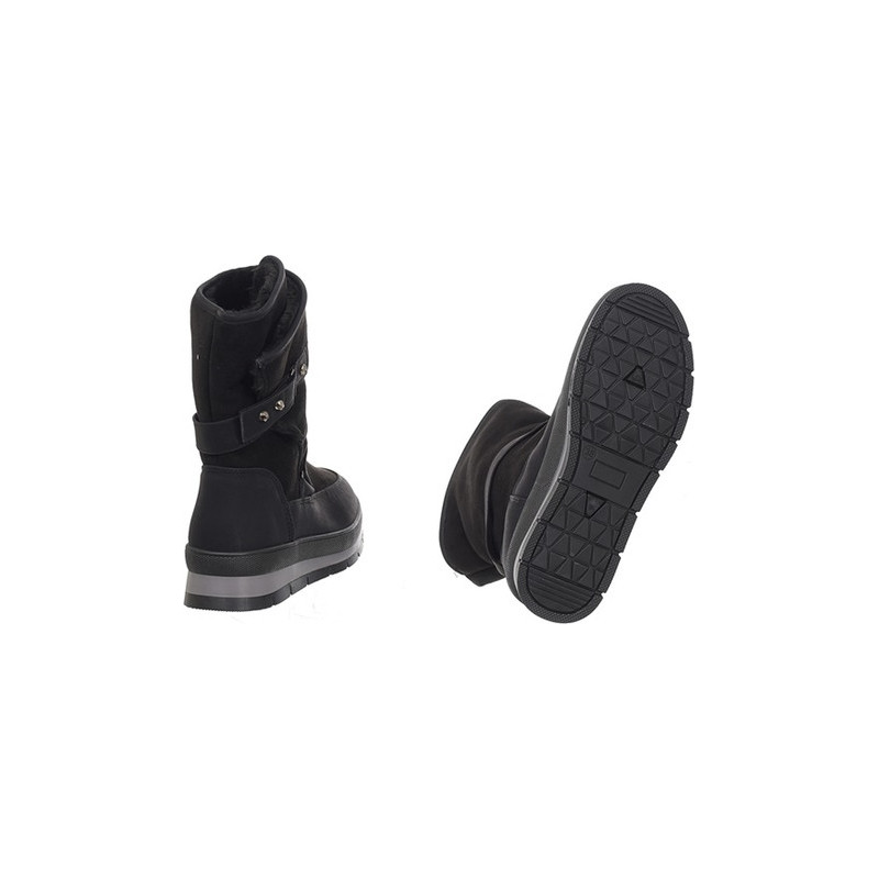 Śniegowce Family Shoes w stylu casual z zamszu