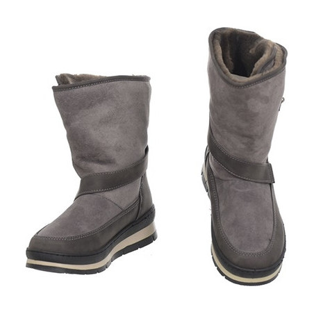 Śniegowce Family Shoes z płaską podeszwą z klamrami