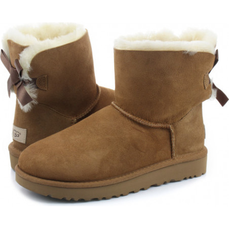 Śniegowce ugg australia bez wzorów z płaską podeszwą