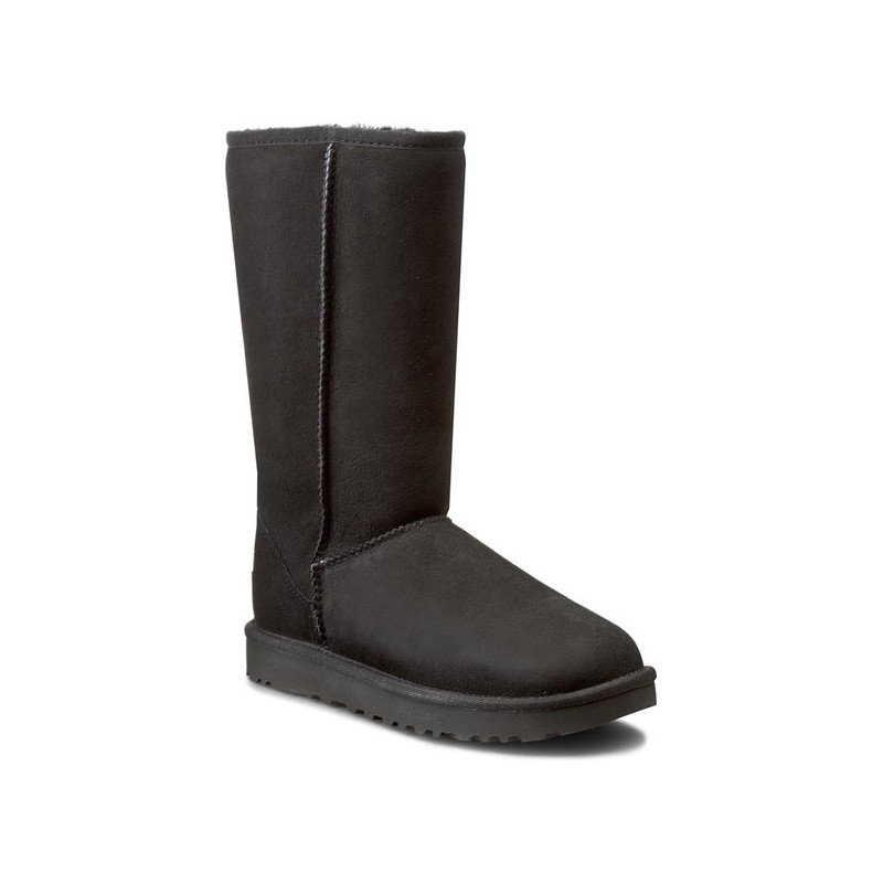 Śniegowce UGG Australia z płaską podeszwą ze skóry