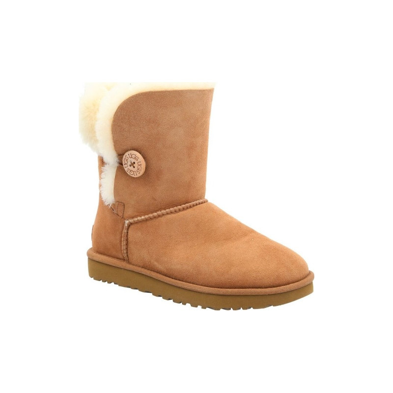 Śniegowce UGG Australia ze skóry z płaską podeszwą