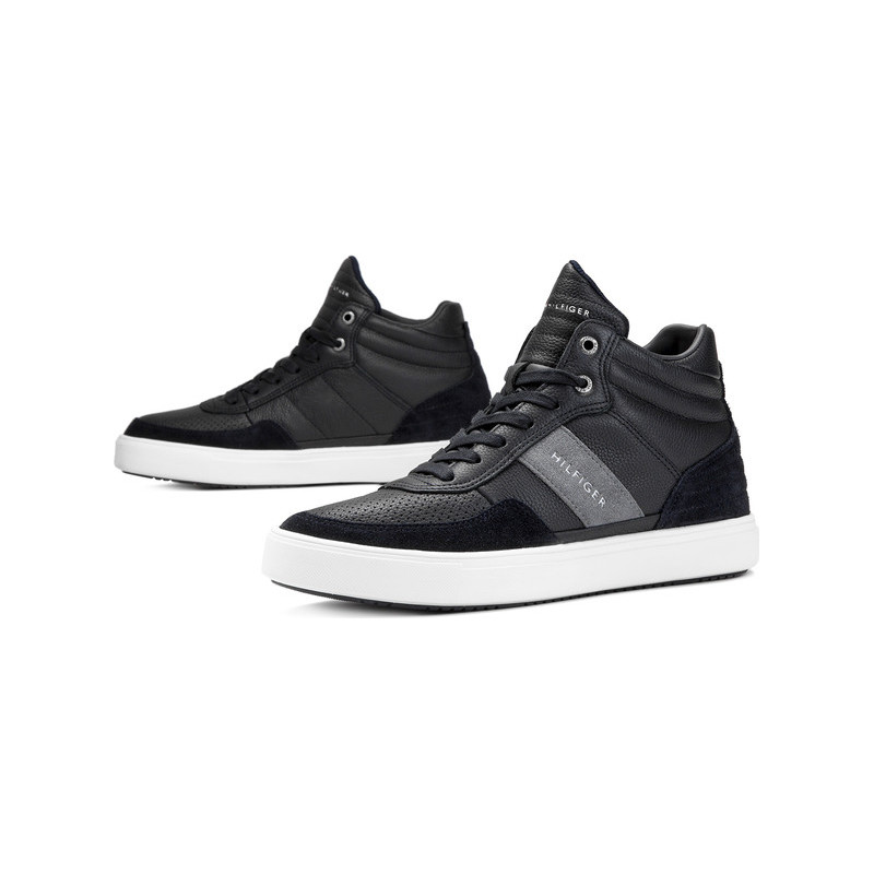 TOMMY HILFIGER LIGHTWEIGHT MATERIAL MIX MID CUT FM0FM01702-403