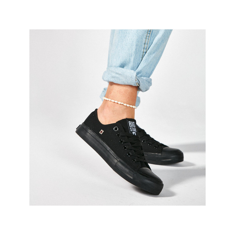 Trampki Big Star sznurowane z płaską podeszwą