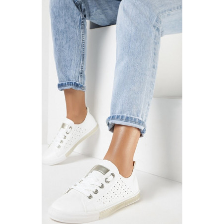 Trampki born2be sznurowane z płaską podeszwą w młodzieżowym stylu