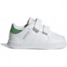 Trampki dziecięce Adidas ze skóry na rzepy