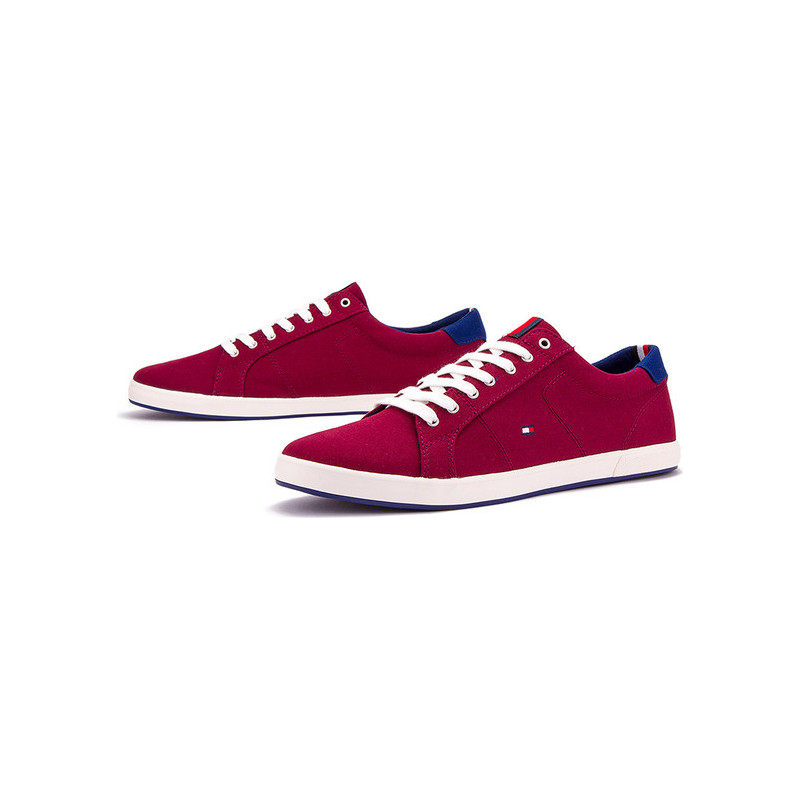 Trampki Tommy Hilfiger sznurowane z tkaniny