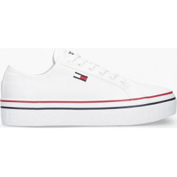 Trampki Tommy Hilfiger z płaską podeszwą w sportowym stylu