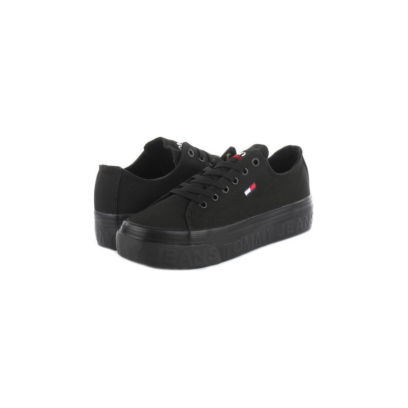 Trampki Tommy Hilfiger ze skóry w sportowym stylu