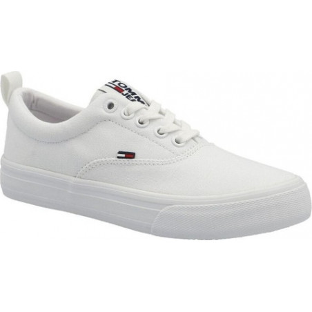 Trampki Tommy Jeans w sportowym stylu z płaską podeszwą