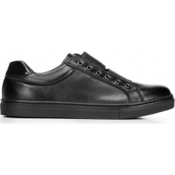 Trampki Wittchen z płaską podeszwą niskie ze skóry