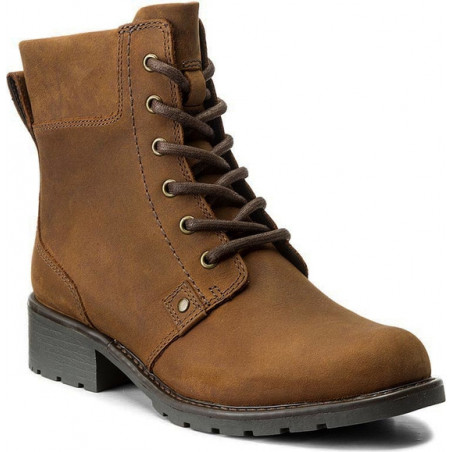 Trapery damskie Clarks na platformie sznurowane