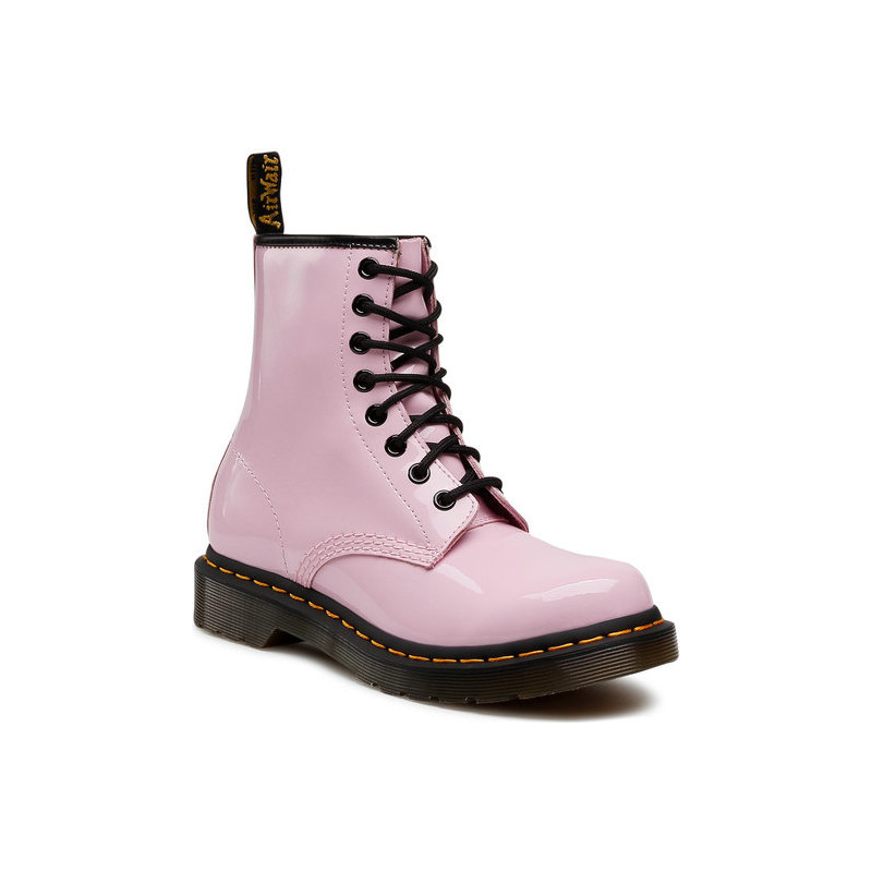 Trapery damskie Dr. Martens sznurowane ze skóry