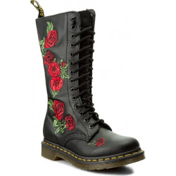 Trapery damskie dr. martens w rockowym stylu na platformie sznurowane