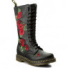 Trapery damskie dr. martens w rockowym stylu na platformie sznurowane