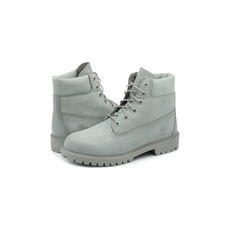 Trapery damskie timberland z płaską podeszwą ze skóry