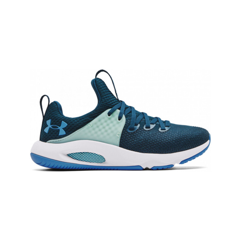 Turkusowe buty sportowe Under Armour w sportowym stylu sznurowane