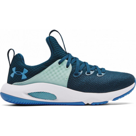 Turkusowe buty sportowe Under Armour w sportowym stylu sznurowane