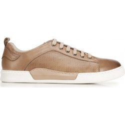 Wittchen Męskie sneakersy skórzane na białej podeszwie