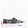 Yourshoes Tenisówki ciemny moro 2 Protz