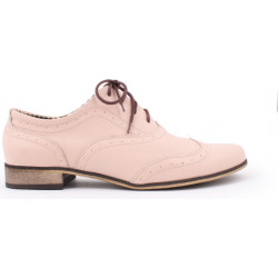 Zapato jazzówki - skóra naturalna - model 246 - kolor różowy