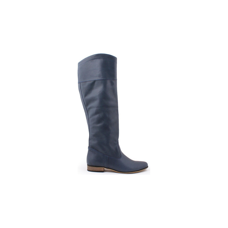 Zapato kozaki - skóra naturalna - model 125 - kolor granat
