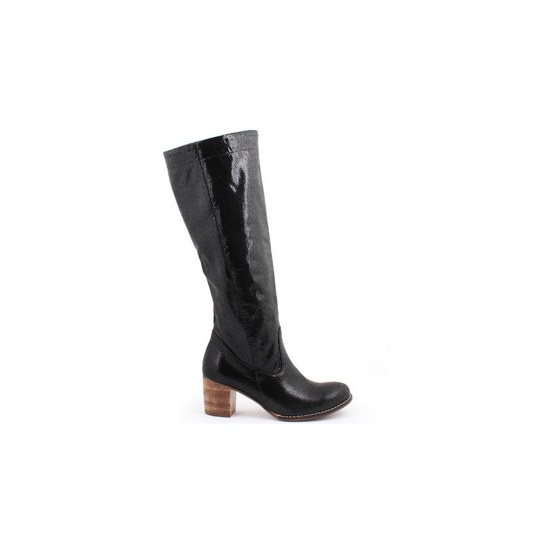 Zapato kozaki - skóra naturalna - model 154 - kolor czarny łapki